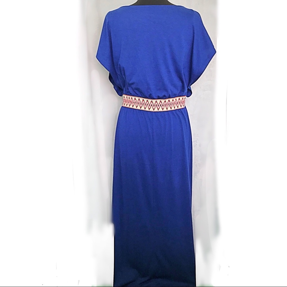 Charming Charlie Blue Elastic Waist Maxi Dress - Picture 5 of 8